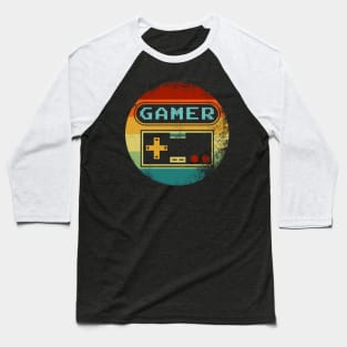 Retro Arcade Gamer Baseball T-Shirt